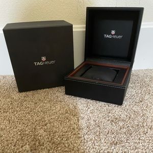 Tag Heuer watch box with booklets